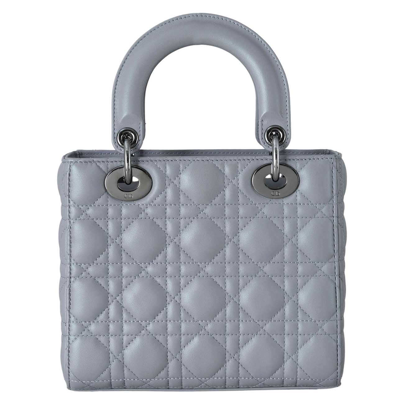 CHRISTIAN DIOR(USED)크리스찬디올 램스킨 레이디디올 스몰